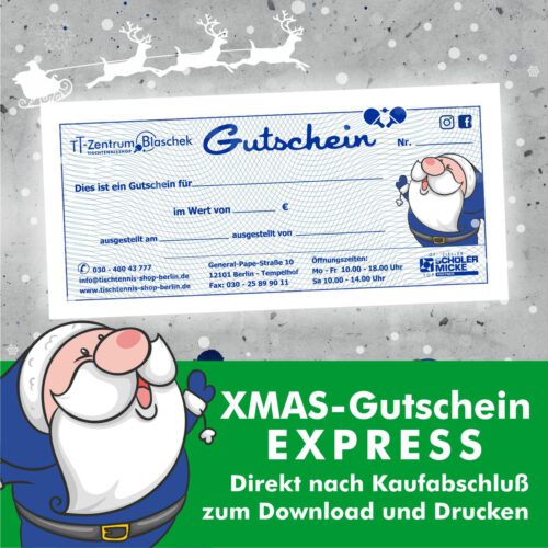 Geschenkgutschein Xmas zum Drucken
